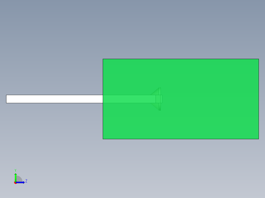 LED_Square_Green8_5x5x9.7mm左视图