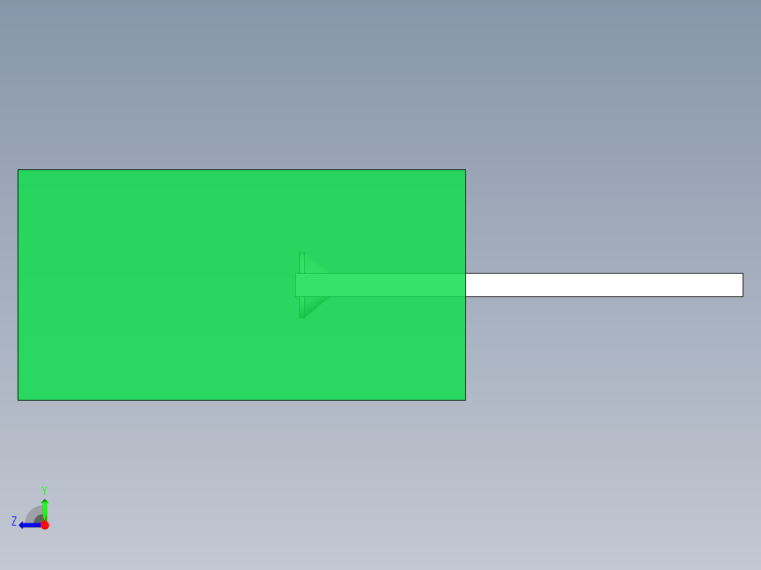 LED_Square_Green8_5x5x9.7mm右视图
