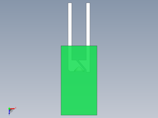LED_Square_Green8_5x5x9.7mm俯视缩略图