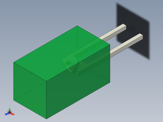 LED_Square_Green8_5x5x9.7mm正等轴测缩略图