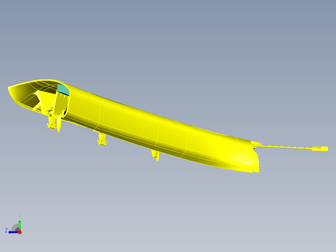 A柱饰板风挡饰板右视图