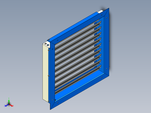 智能格栅消防通风机