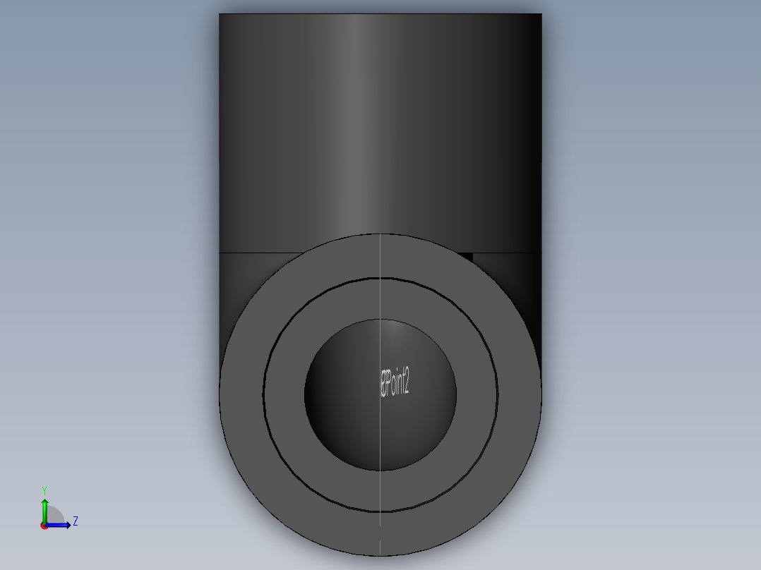 PVC管件-0.5 pvc Elbow前视图