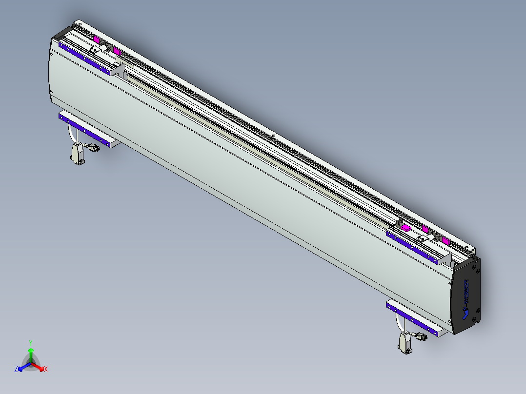 威洛博VL系列直线电机模组-2VL17E2-S800主视图