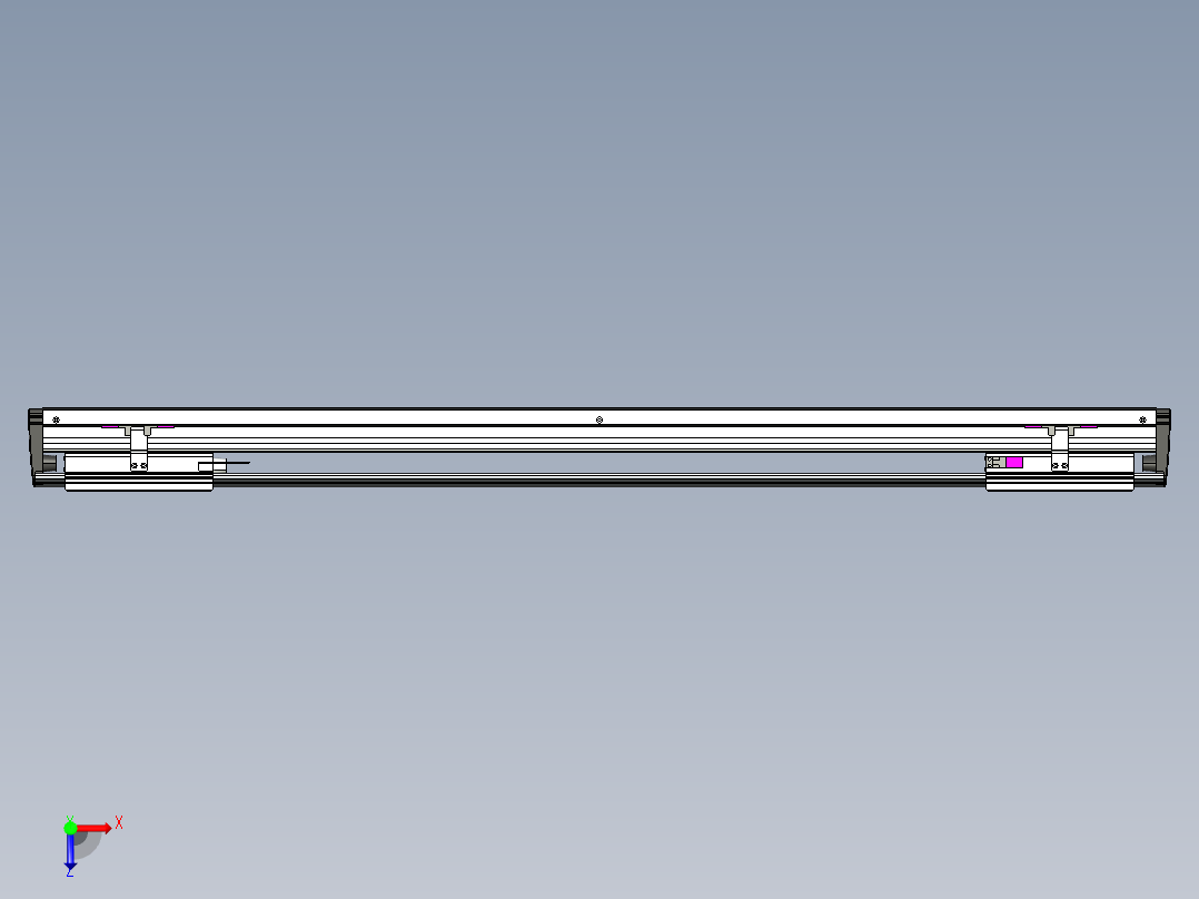 威洛博VL系列直线电机模组-2VL17E2-S800俯视图