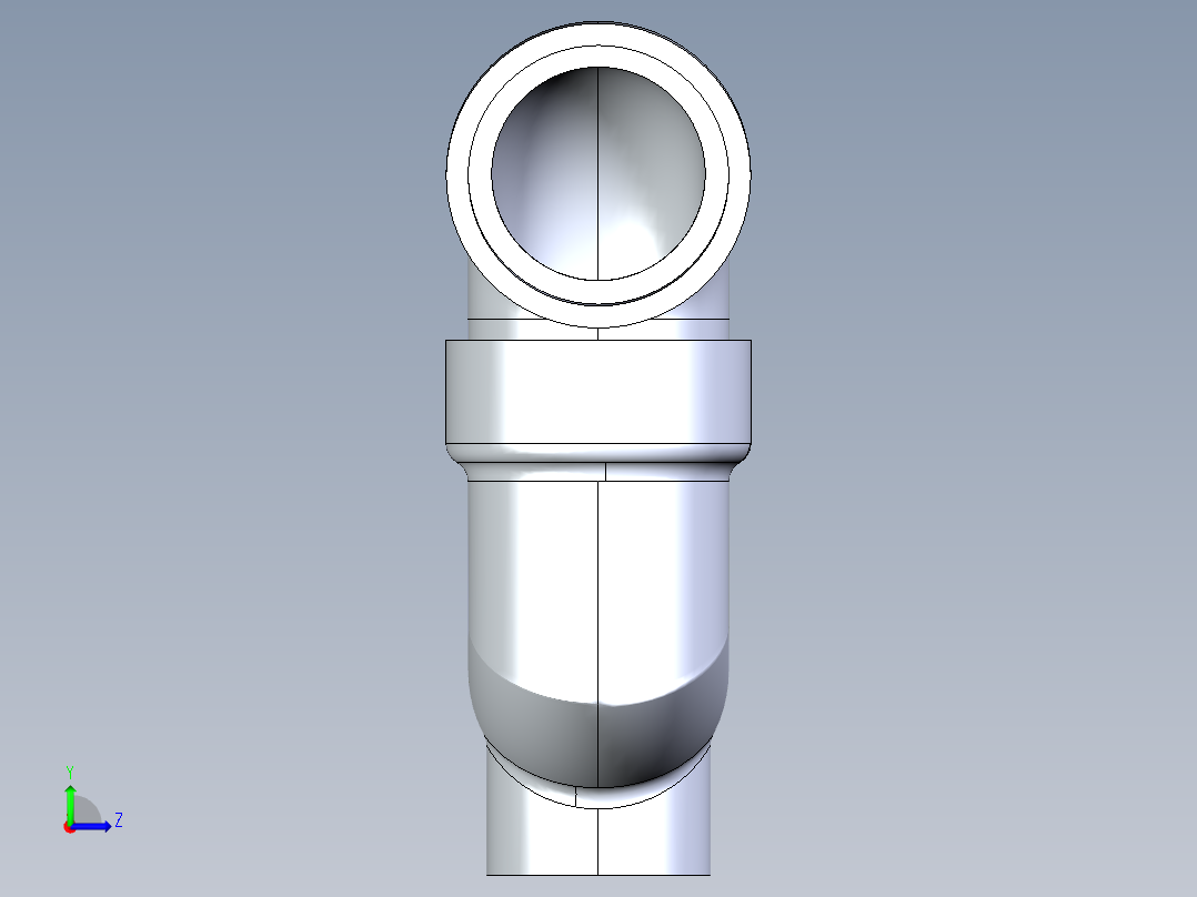 船舶管路系统S26_SeaDrainPLUS_TrapCleanout-SxS_37E171901_1-1-2in Sea Drain Plus - P-TrapCleanout-SxS左视图