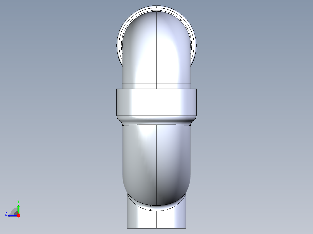 船舶管路系统S26_SeaDrainPLUS_TrapCleanout-SxS_37E171901_1-1-2in Sea Drain Plus - P-TrapCleanout-SxS右视图