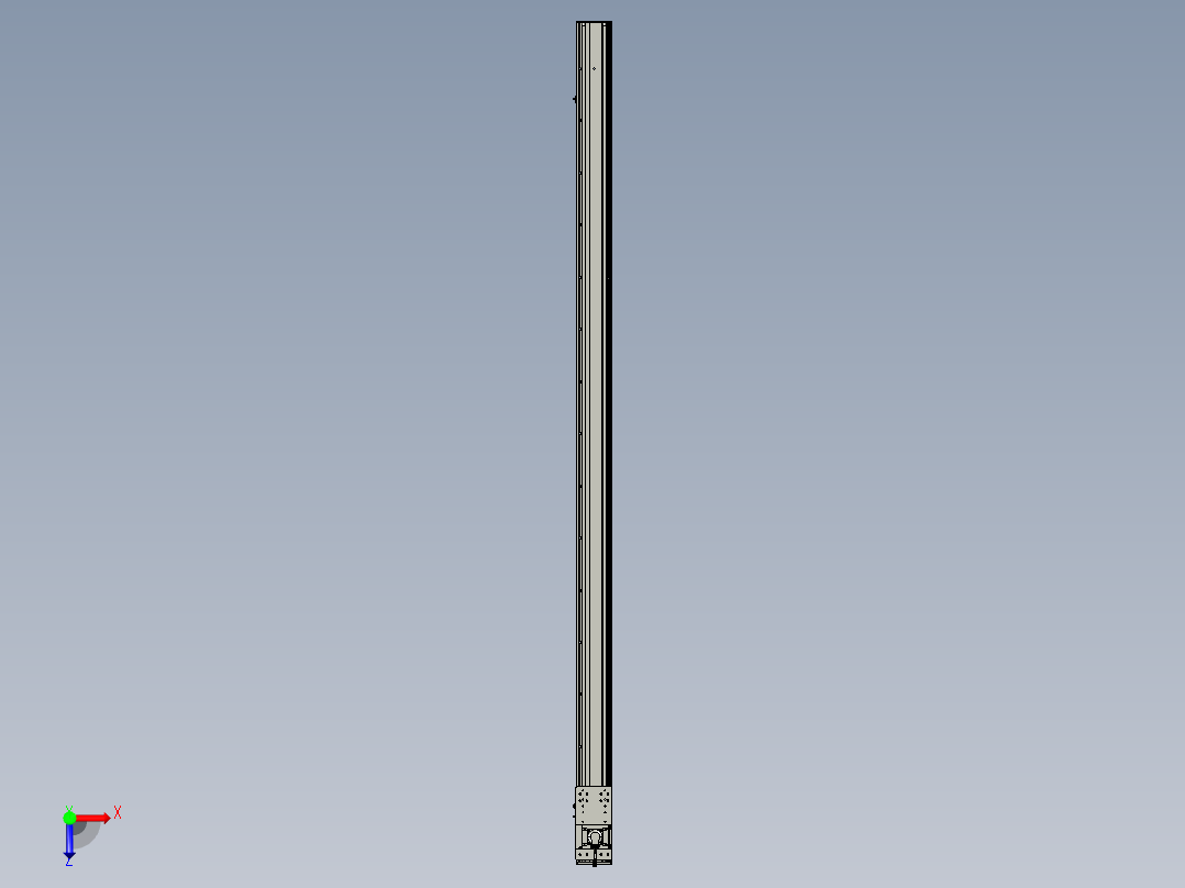 东锦齿条传动DH136G-S2900-BU-减速机+P400W俯视图