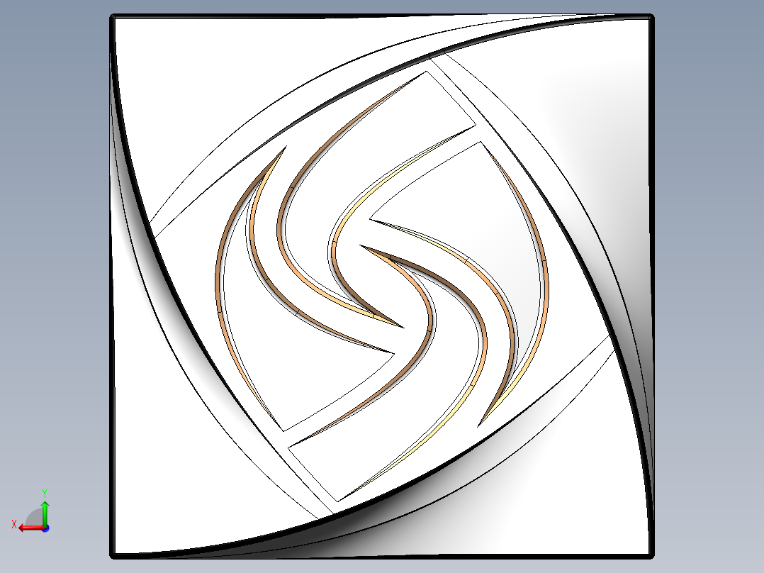 复杂立方体后视图