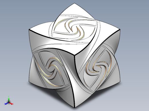 复杂立方体正等轴测缩略图