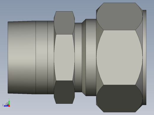 卡套式工业通用硬管接头20_fbu-s右视缩略图