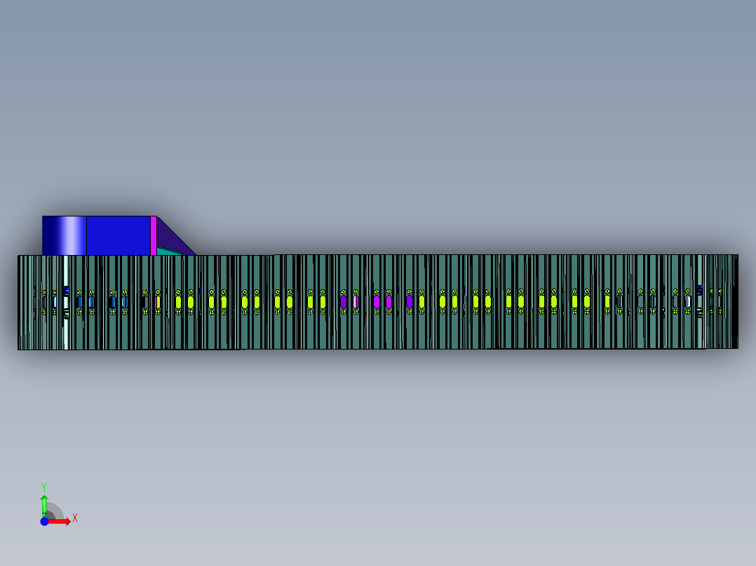 农业机械用履带轮结构前视图