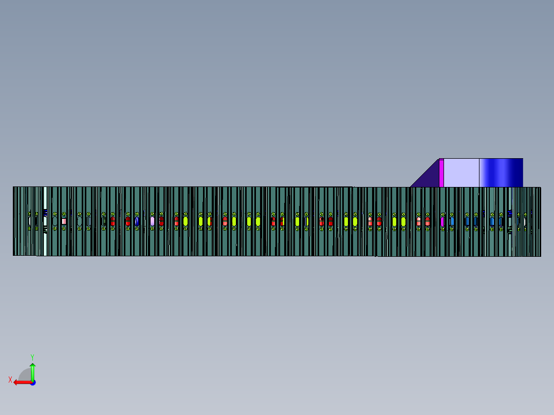 农业机械用履带轮结构后视图
