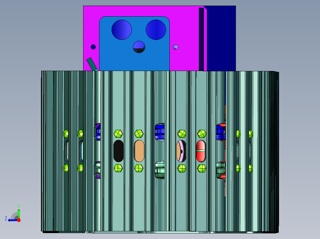 农业机械用履带轮结构右视图