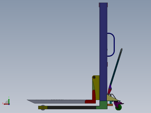 油桶搬运车设计（液压）含三维图后视缩略图