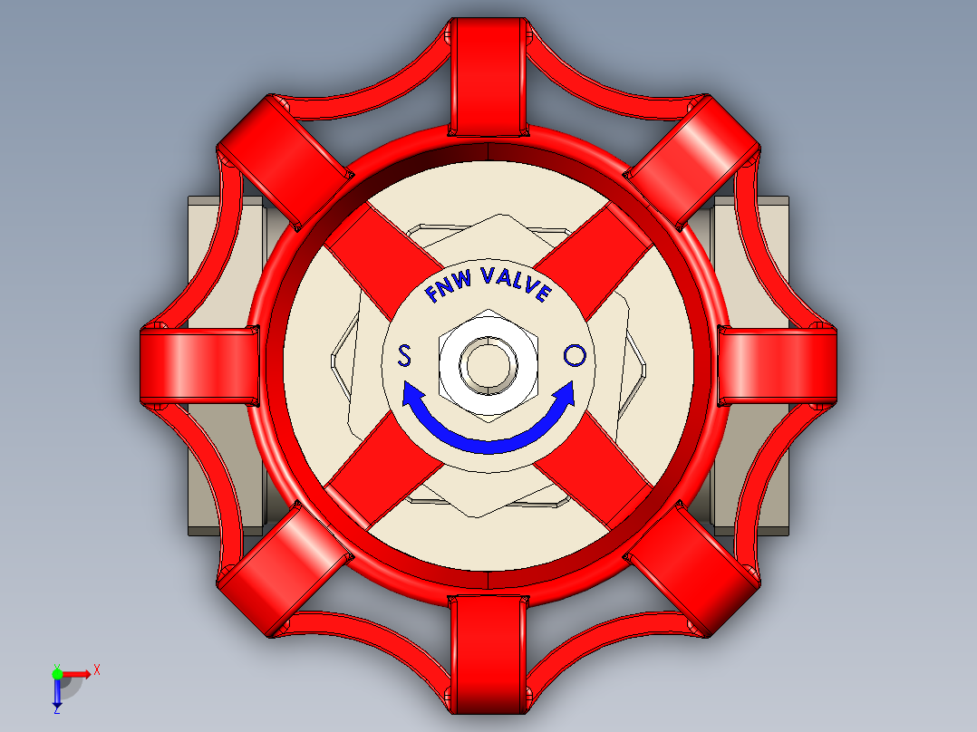 阀门模型-___DN20俯视图
