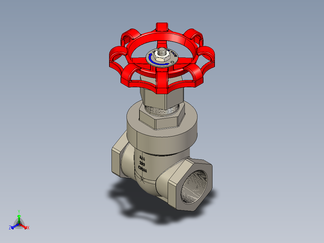 阀门模型-___DN20正等轴测图