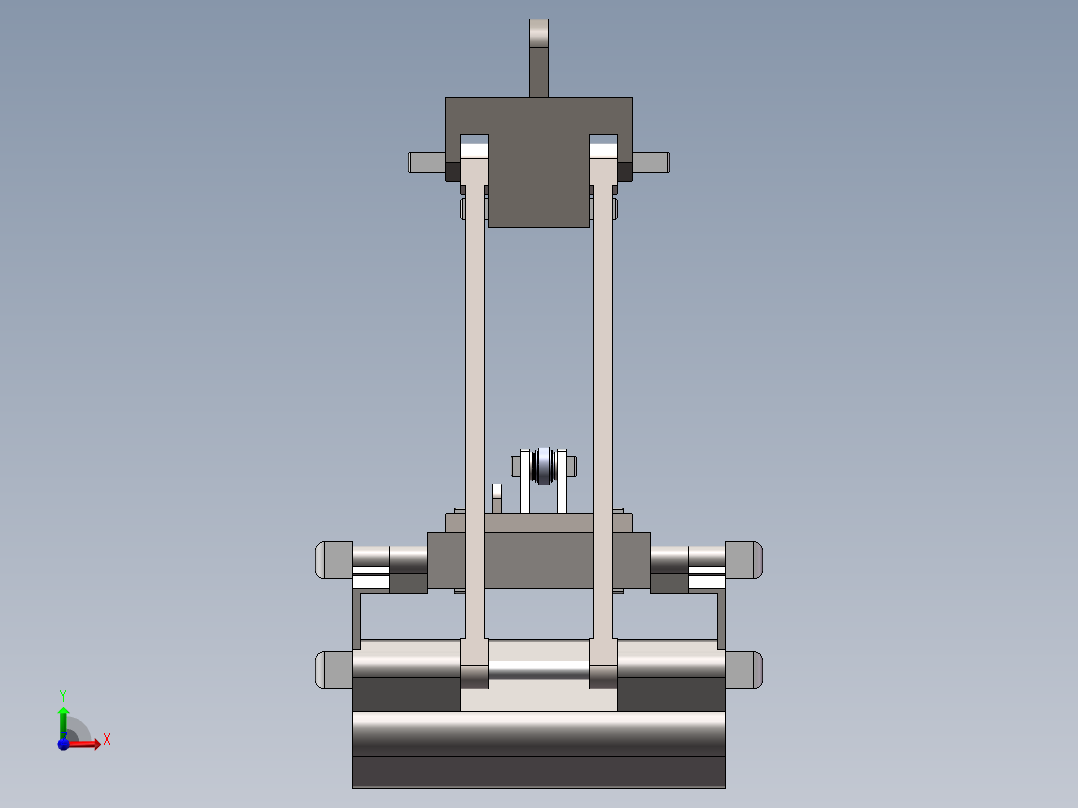 某型号起重机抓斗结构设计50前视图