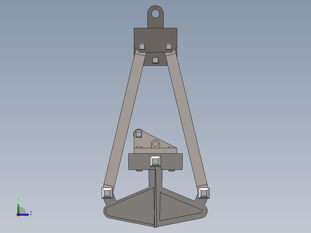 某型号起重机抓斗结构设计50左视图