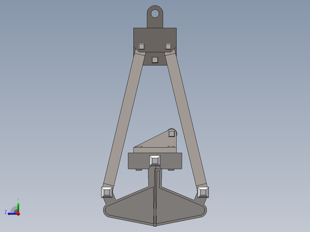 某型号起重机抓斗结构设计50右视图