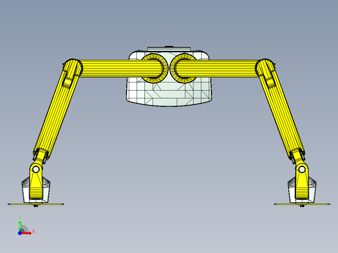 爱格升ergotron桌面显示器支架万向双屏拉伸前视图