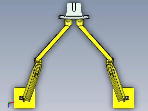 爱格升ergotron桌面显示器支架万向双屏拉伸俯视缩略图