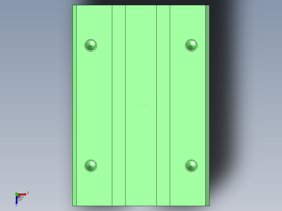 S16 分割型直线球轴承俯视图
