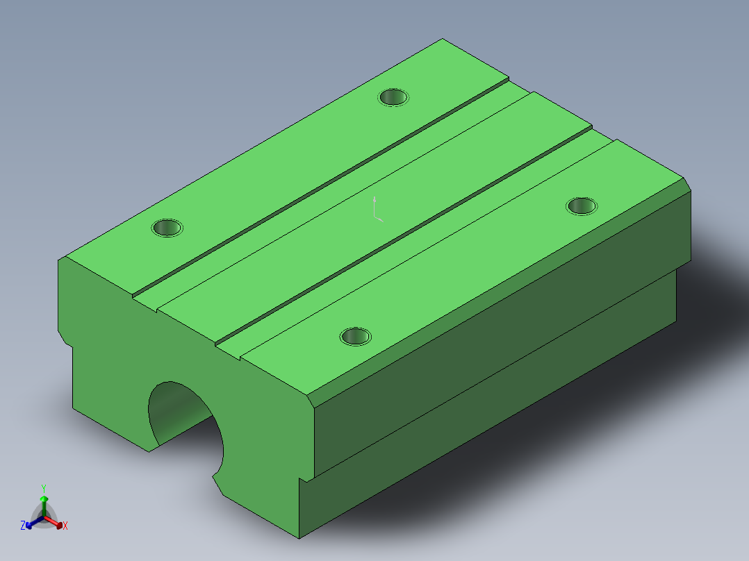 S16 分割型直线球轴承正等轴测图