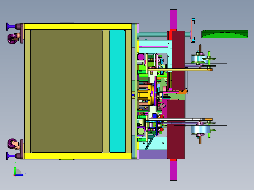 手机接头性能测试打包线左视图