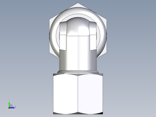 卡套式工业通用硬管接头EO_Bulkhead_elbow_WSV10ZL71左视缩略图