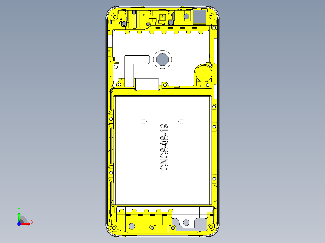 X3-CNC8笔记本CNC工装夹具三维模型20150909前视图