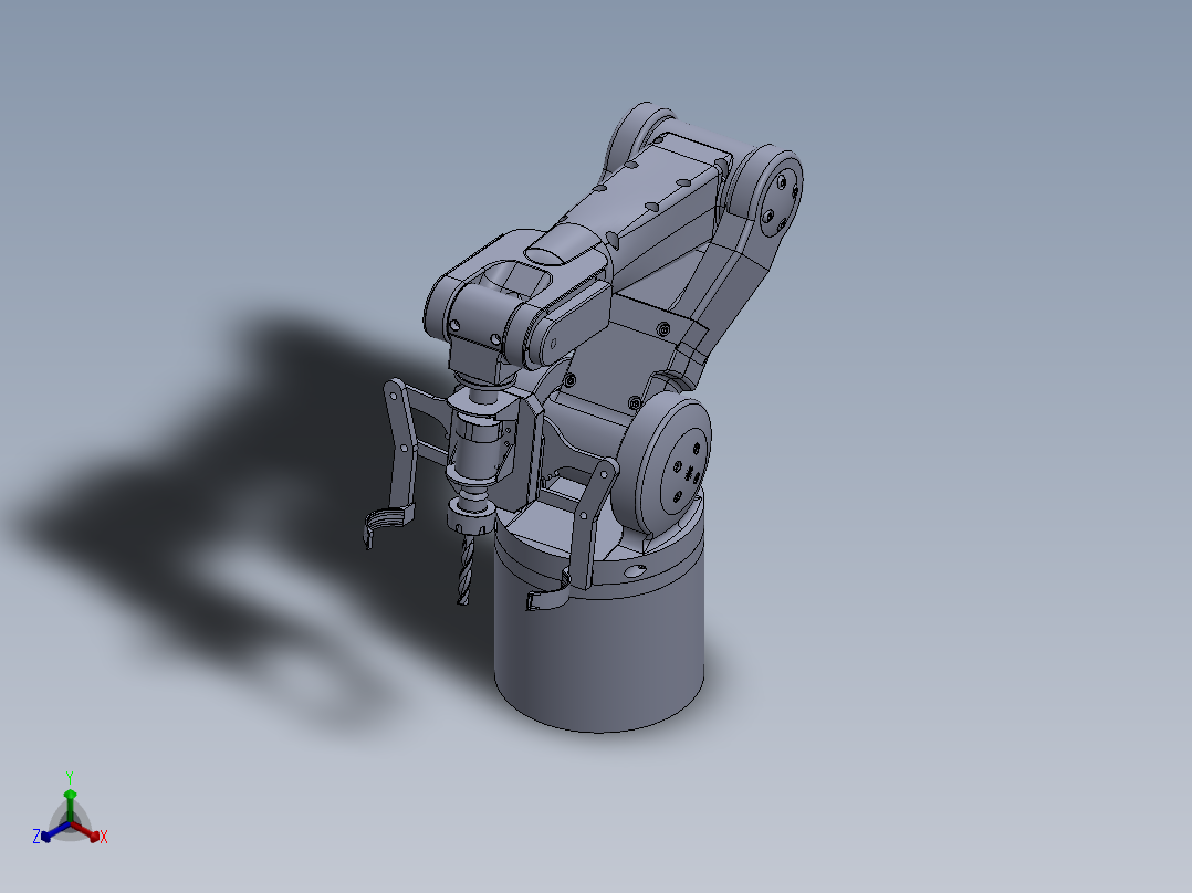 机械夹爪正等轴测图