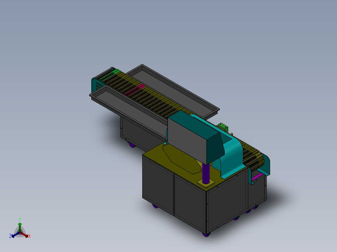 小型垃圾处理设备sw14正等轴测图