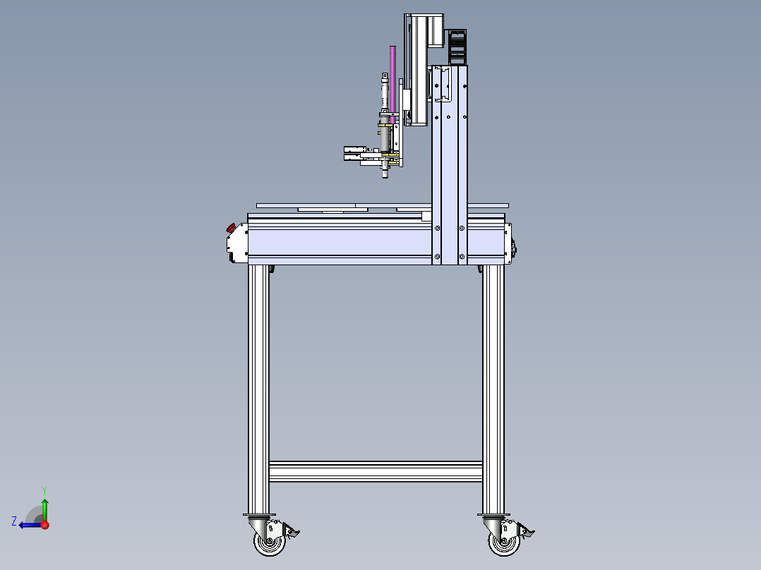 钻石点钻机sw18可编辑右视图