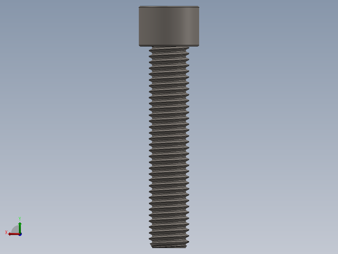 Screw_DIN_912_M12x60F_A2.SLDPRT公制内六角螺钉后视图