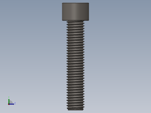 Screw_DIN_912_M12x60F_A2.SLDPRT公制内六角螺钉左视缩略图