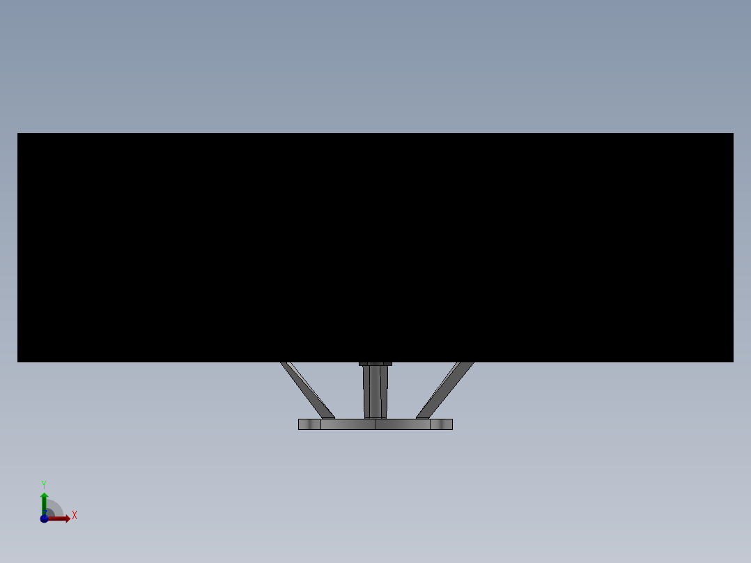 曲面屏幕显示器前视图