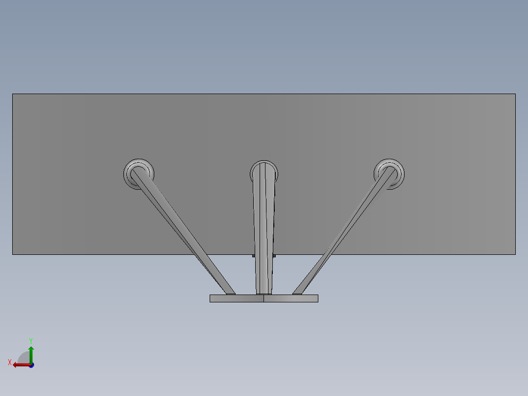 曲面屏幕显示器后视图
