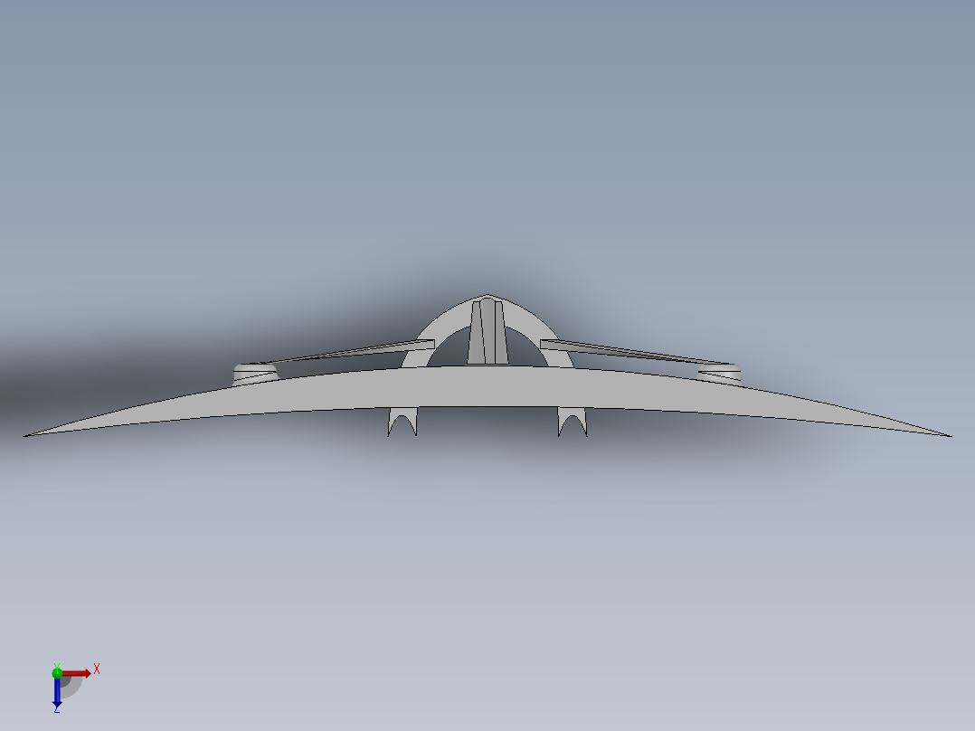 曲面屏幕显示器俯视图