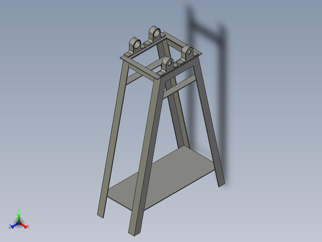 B3003341-滚筒去核器正等轴测图