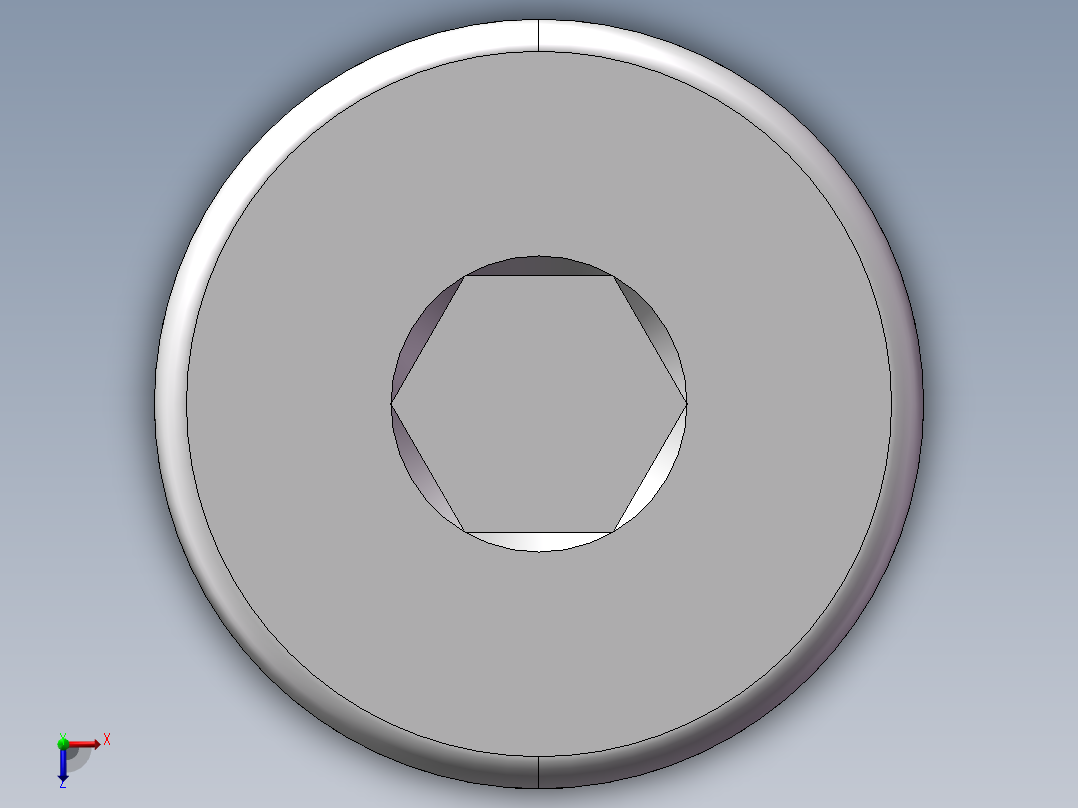 内六角螺堵、4WN-18WD俯视图