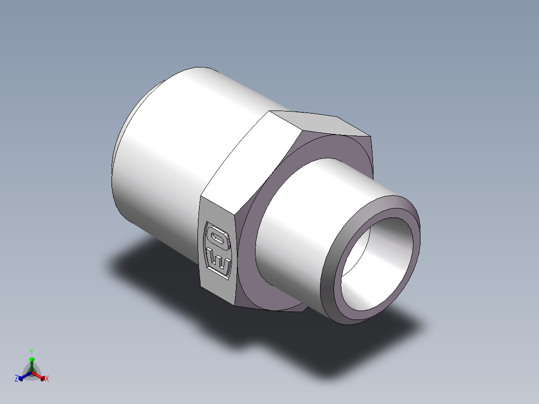 美制锥螺纹、1CN-14-06正等轴测图