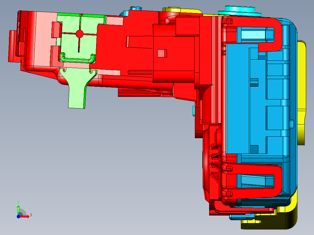 汽车门锁中控锁前视图