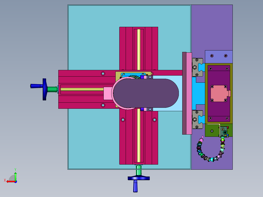 电脉冲取断丝锥机后视图
