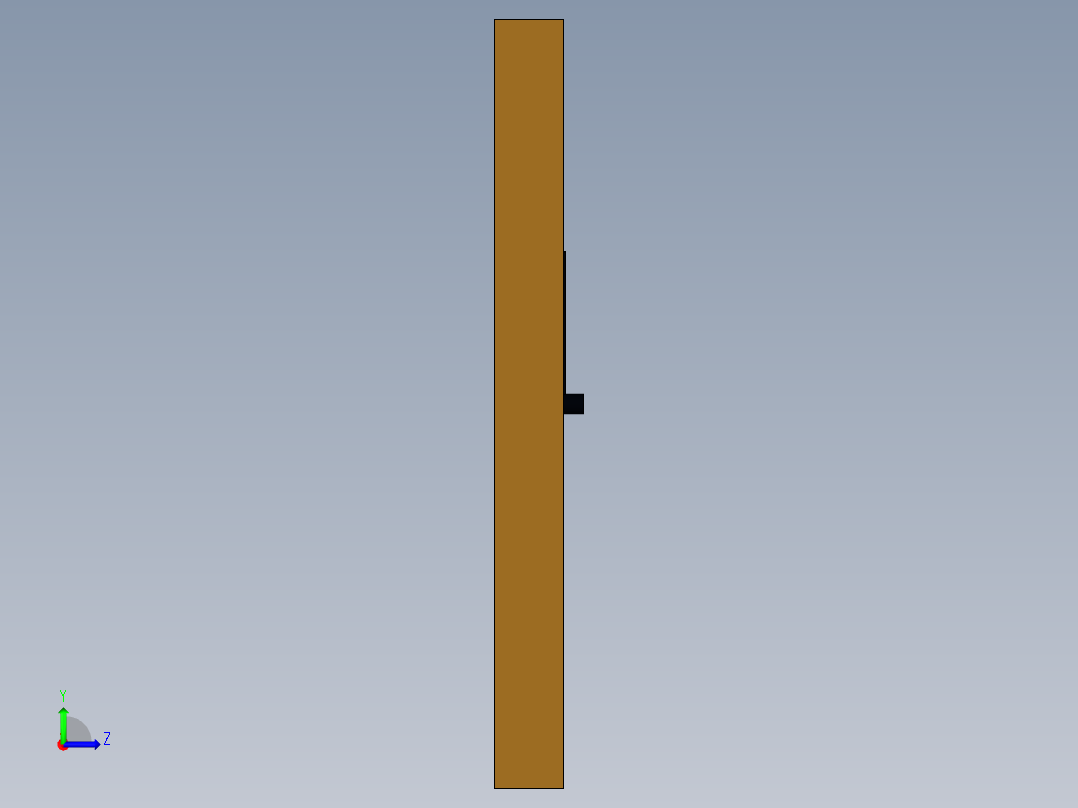 木制手表左视图