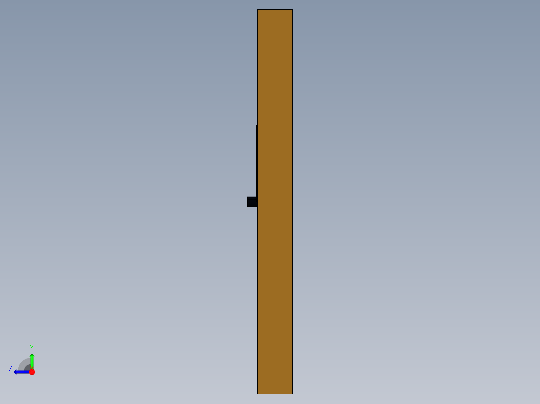 木制手表右视图