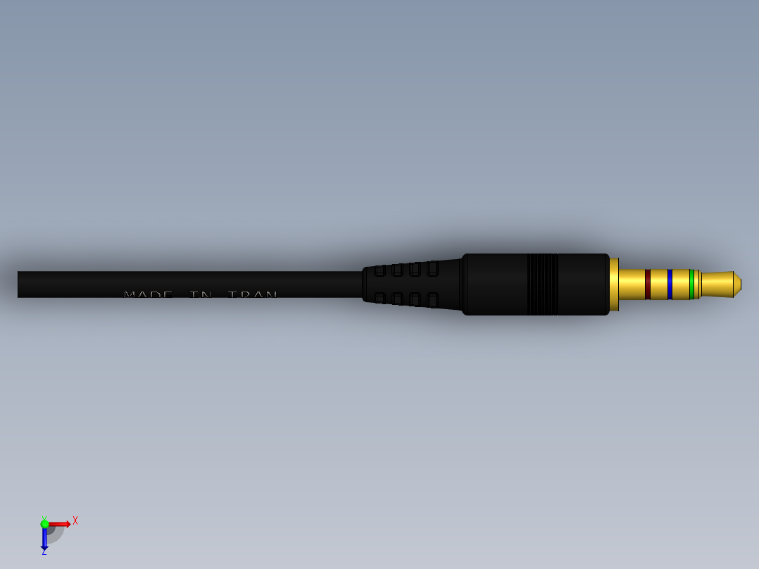 音频电缆12俯视图