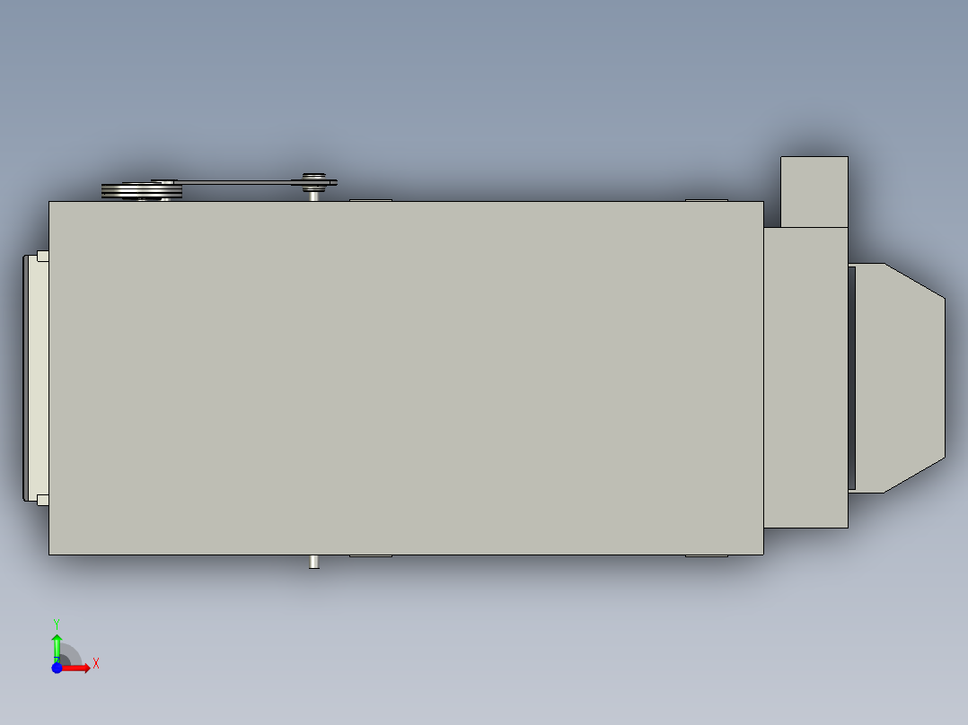 多级高效谷物清选机前视图