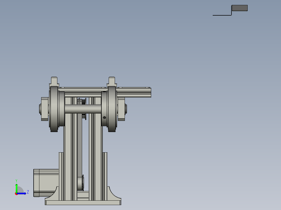 TRD899MINI-25-00铝箔袋平移机构左视图