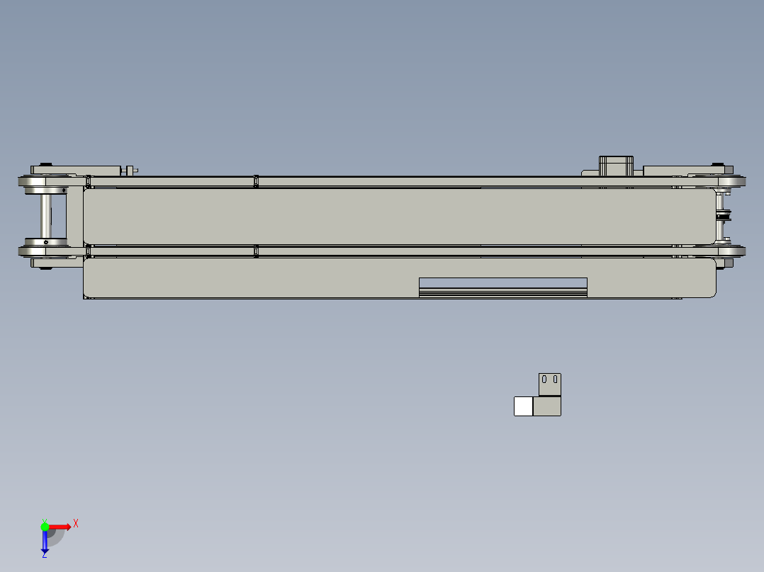 TRD899MINI-25-00铝箔袋平移机构俯视图